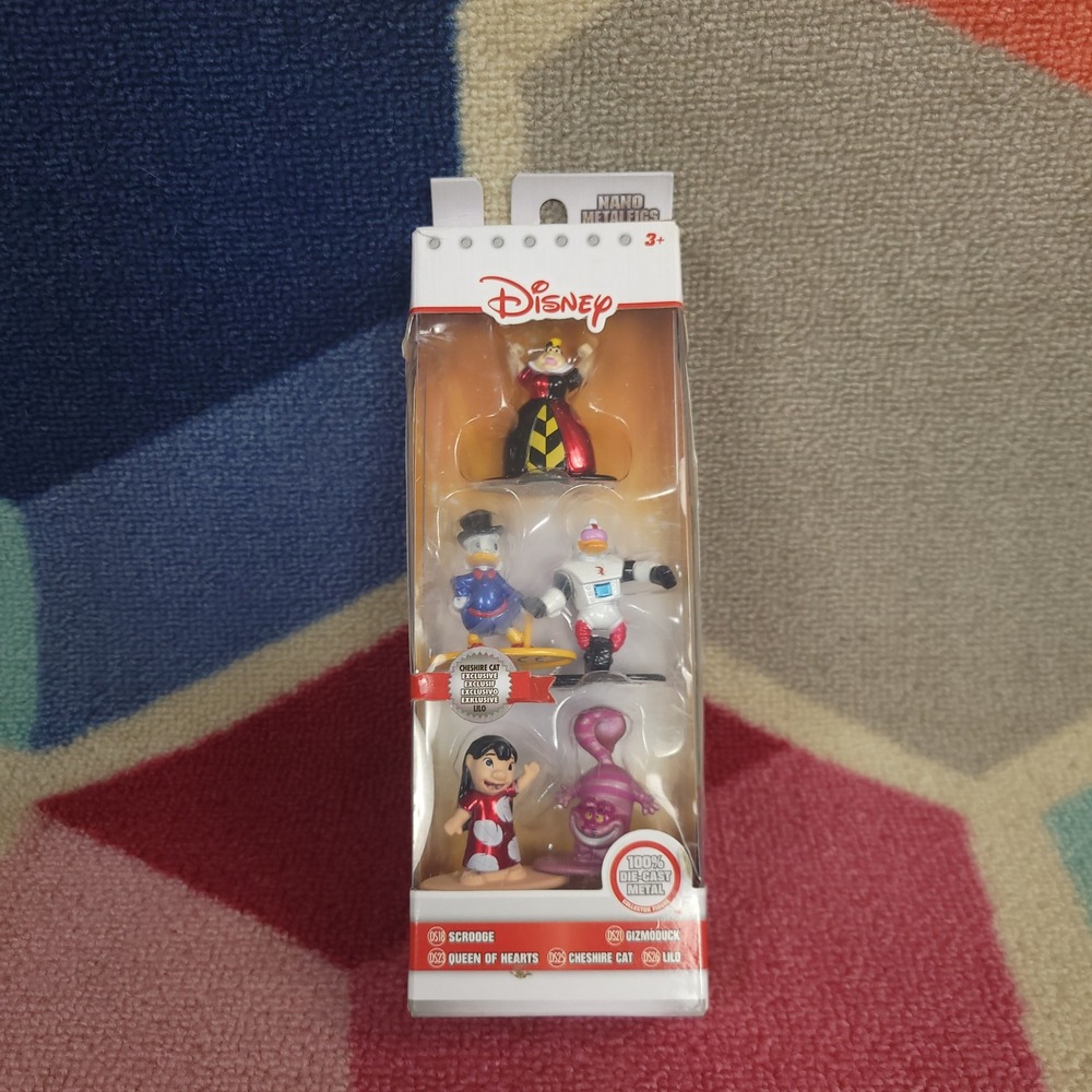 Disney Nano Metalfigs Jada Toys 5 Pack Die-Cast Scrooge Gizmoduck Queen Lilo New